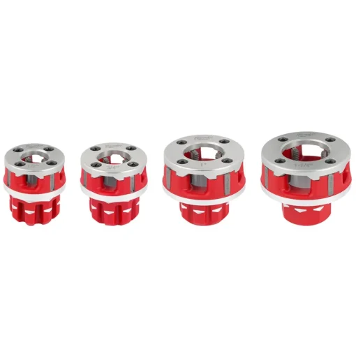 Milwaukee 1/2" to 1-1/4" Alloy NPT Compact 11R Pipe Threading 4 Head Kit (600-I) 48-36-1063