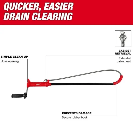 Milwaukee 3' Toilet Auger 48-22-5765