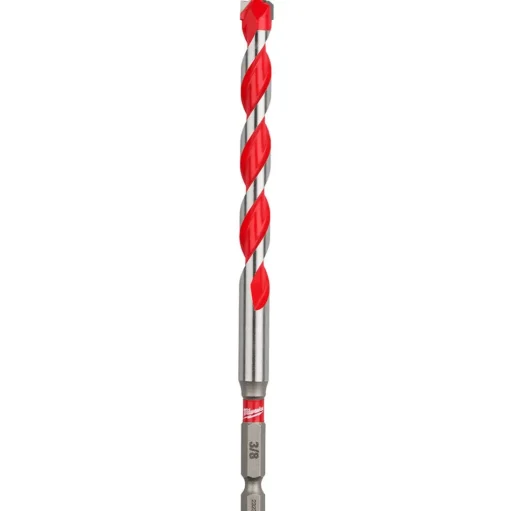 Milwaukee 3/8" x 4" x 6" SHOCKWAVE Impact Duty Carbide Hammer Drill Bit with POWER TIP 48-20-9021