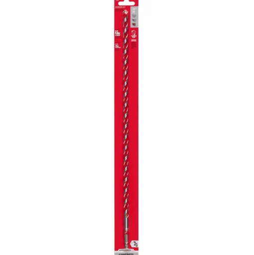 Milwaukee 3/8" x 16" x 18" SHOCKWAVE Impact Duty Carbide Hammer Drill Bit with POWER TIP 48-20-9023