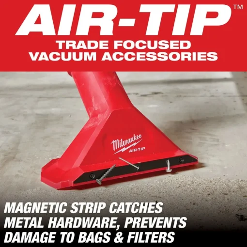 Milwaukee AIR-TIP 2-1/2" Magnetic Utility Nozzle Vacuum Attachment 49-90-2033