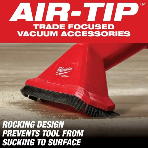 Milwaukee AIR-TIP 2-1/2" Rocking Utility Nozzle Vacuum Attachment w/ Brushes 49-90-2039