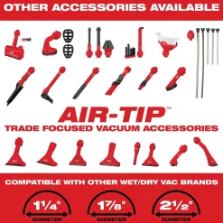 Milwaukee AIR-TIP Rocking Utility Nozzle Vacuum Attachment w/ Brushes 49-90-2038