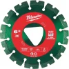 Milwaukee Green 6" x .100" Diamond Blade for Green Concrete (Hard) 49-93-7262