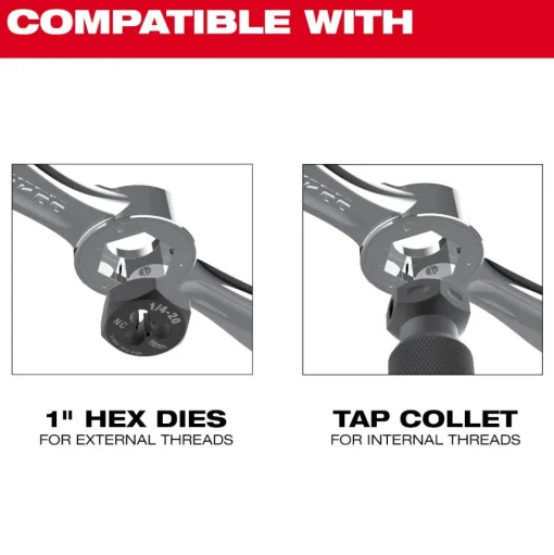 Milwaukee Hex-LOK 2-in-1 Tap and Die Threading Handle? & Tap Collet 49-57-5003