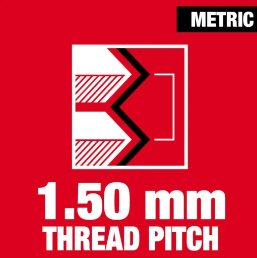 Milwaukee M10-1.50 mm 1-Inch Hex Threading Die 49-57-5352
