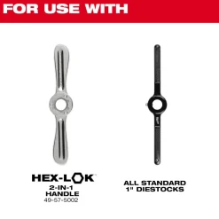 Milwaukee M12-1.50 mm 1-Inch Hex Threading Die 49-57-5359
