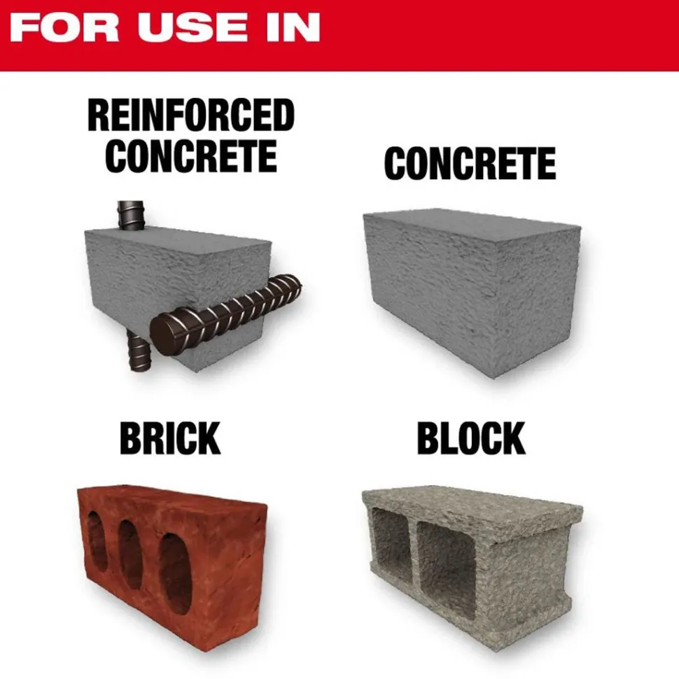 Milwaukee MX4 1-1/8" x 24" x 29" 4-Cutter SDS-MAX Rotary Hammer Drill Bit 48-20-3969