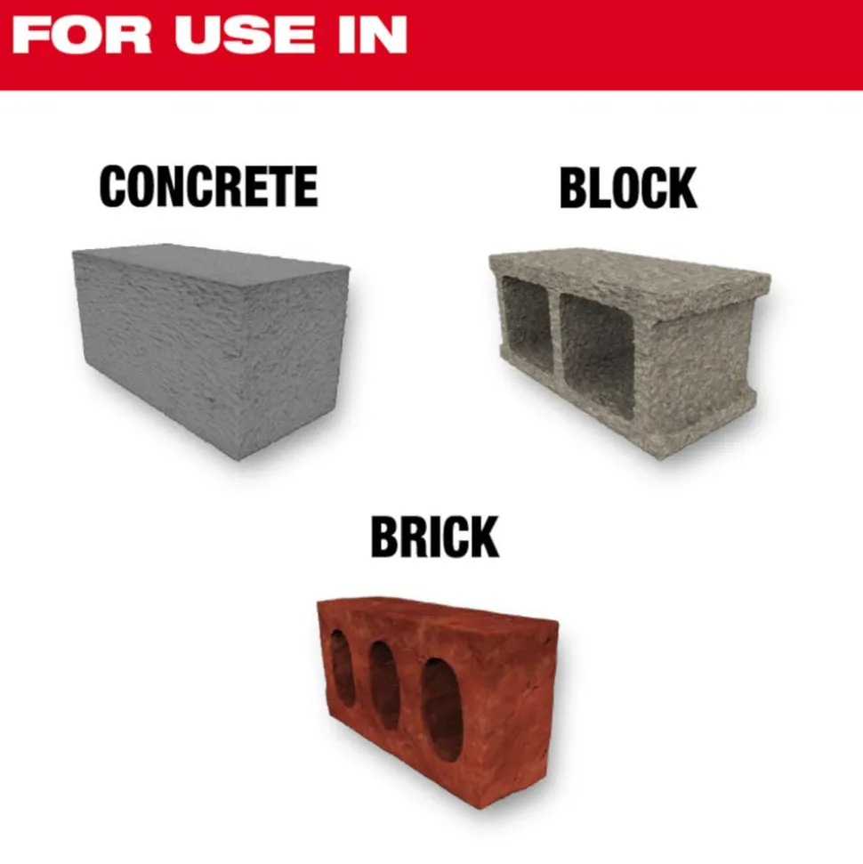 Milwaukee 7PC. SHOCKWAVE Impact Duty Carbide Hammer Drill Bit Set 48-20-9052