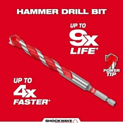 Milwaukee 7PC. SHOCKWAVE Impact Duty Carbide Hammer Drill Bit Set 48-20-9052