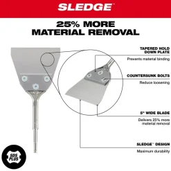 Milwaukee SDS PLUS SLEDGE Floor Scraper 5