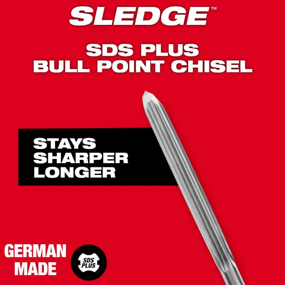 Milwaukee SDS PLUS SLEDGE 10" Bull Point Chisel 48-62-6050