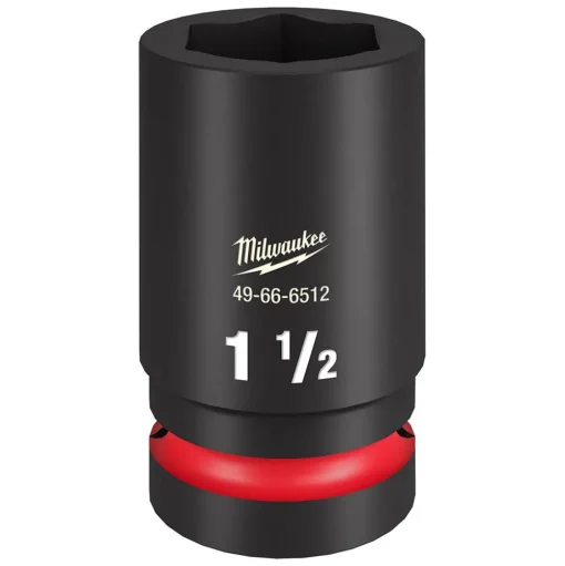 Milwaukee SHOCKWAVE Impact Duty 1" Drive 1-1/2" Deep 6 Point Socket 49-66-6512