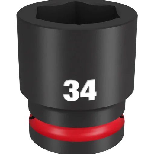 Milwaukee Shockwave Impact Duty 3/4" Drive 34mm Standard 6 Point Socket 49-66-6372