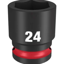 Milwaukee Shockwave Impact Duty 1/2" Drive 24mm Standard 6 Point Socket 49-66-6256