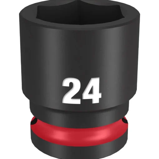 Milwaukee Shockwave Impact Duty 1/2" Drive 24mm Standard 6 Point Socket 49-66-6256