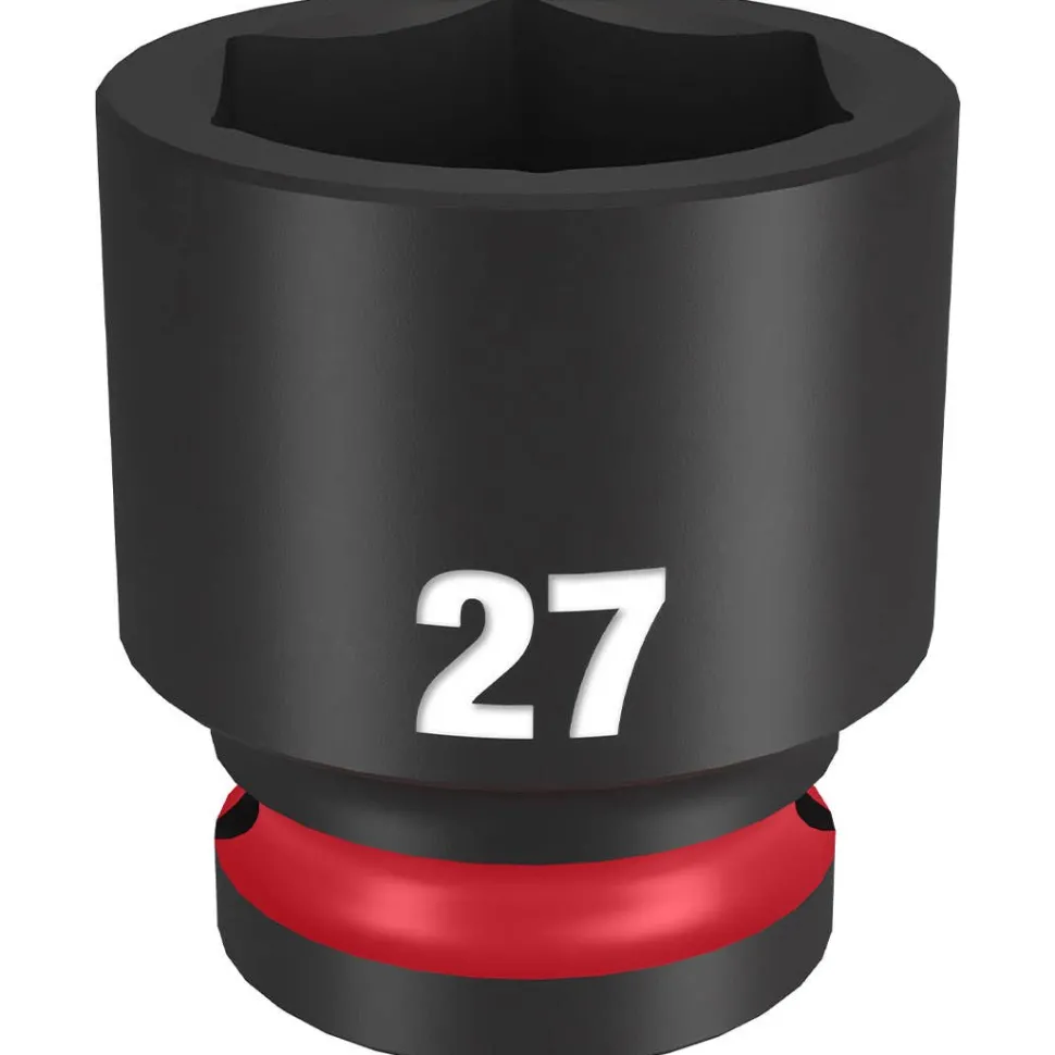 Milwaukee Shockwave Impact Duty 1/2" Drive 27mm Standard 6 Point Socket 49-66-6259