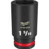 Milwaukee Shockwave Impact Duty 3/4" Drive 1-5/16" Deep 6 Point Socket 49-66-6344