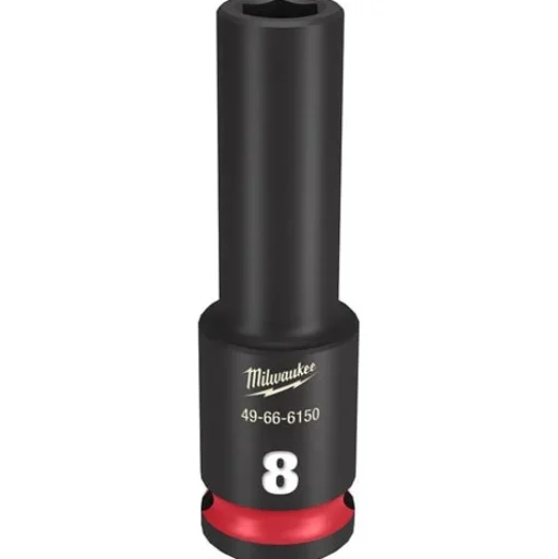Milwaukee Shockwave Impact Duty 3/8'' Drive 8mm Deep 6 Point Socket 49-66-6150