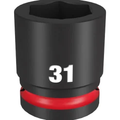Milwaukee Shockwave Impact Duty 3/4" Drive 31mm Standard 6 Point Socket 49-66-6369