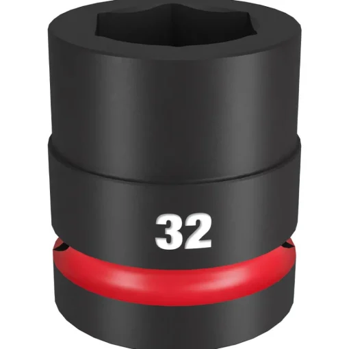 Milwaukee Shockwave Impact Duty 1" Drive 32mm Standard 6 Point Socket 49-66-6597