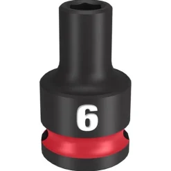 Milwaukee Shockwave Impact Duty 3/8'' Drive 6mm Standard 6 Point Socket 49-66-6130