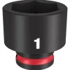 Milwaukee Shockwave Impact Duty 3/8'' Drive 1" Standard 6 Point Socket 49-66-6114