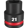 Milwaukee Shockwave Impact Duty 3/4" Drive 21mm Standard 6 Point Socket 49-66-6359