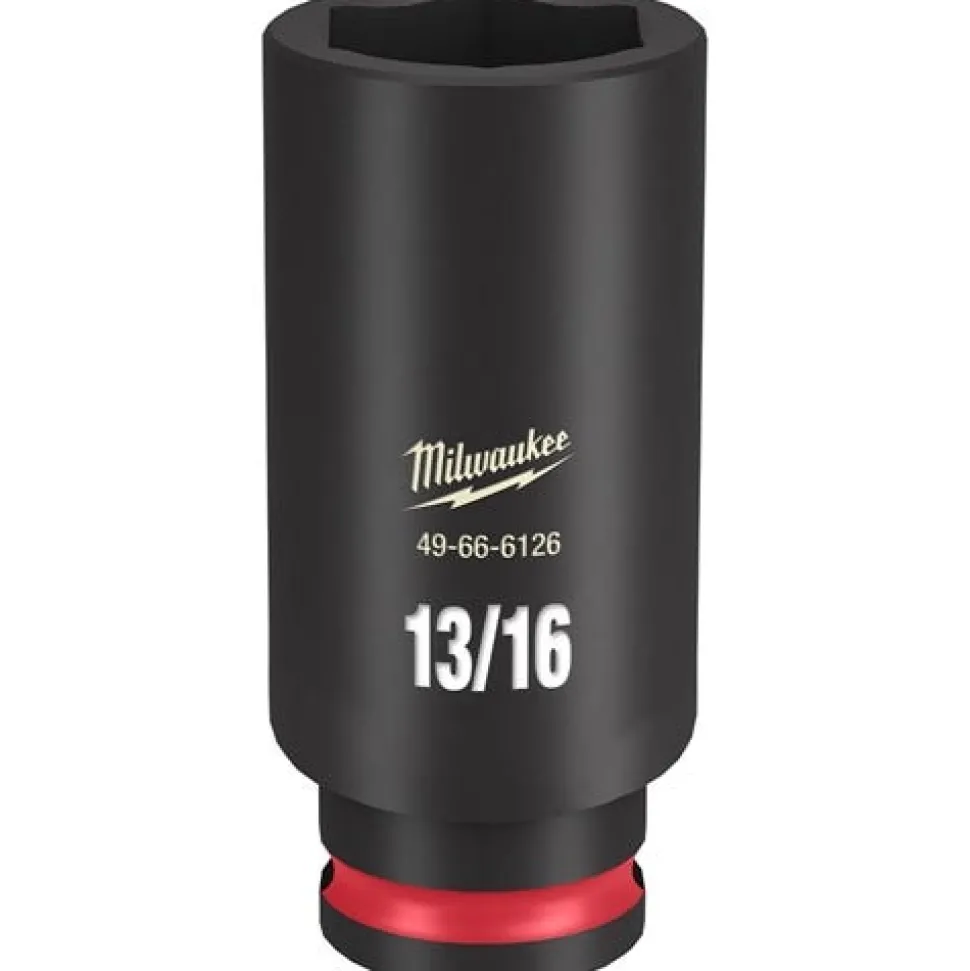 Milwaukee Shockwave Impact Duty 3/8'' Drive 13/16" Deep 6 Point Socket 49-66-6126