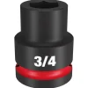 Milwaukee Shockwave Impact Duty 3/4" Drive 3/4" Standard 6 Point Socket 49-66-6303