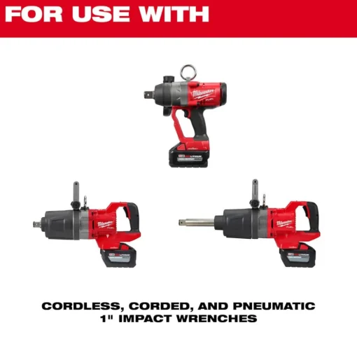 Milwaukee SHOCKWAVE Impact Duty 1" Drive 7PC MM & SAE Wheel Service Socket PACKOUT Set 49-66-7840