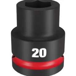 Milwaukee Shockwave Impact Duty 3/4" Drive 20mm Standard 6 Point Socket 49-66-6358