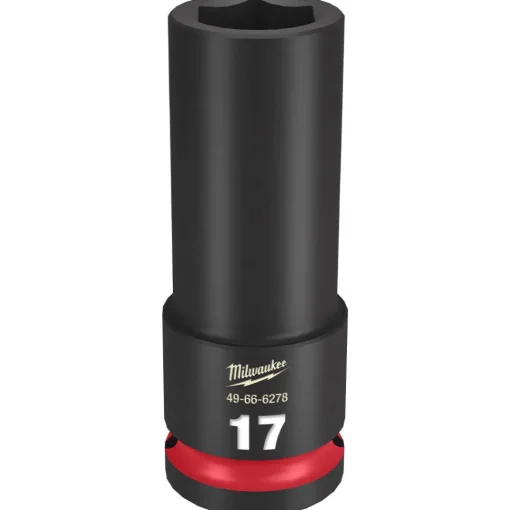 Milwaukee Shockwave Impact Duty 1/2" Drive 17mm Deep 6 Point Socket 49-66-6278