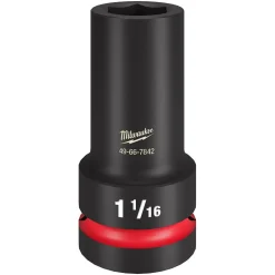 Milwaukee SHOCKWAVE Impact Duty 1" Drive 1-1/16" Thin Wall Extra Deep 6 Point Socket 49-66-7842