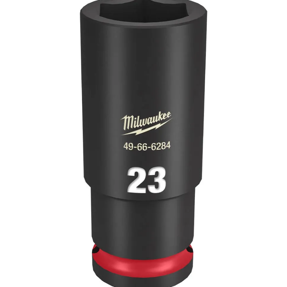 Milwaukee Shockwave Impact Duty 1/2" Drive 23mm Deep 6 Point Socket 49-66-6284