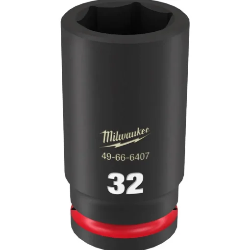 Milwaukee Shockwave Impact Duty 3/4" Drive 32mm Deep 6 Point Socket 49-66-6407