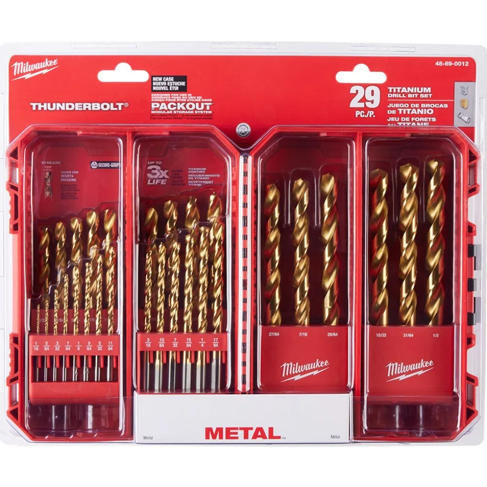 Milwaukee THUNDERBOLT Titanium Drill Bit Set - 29 Piece 48-89-0012