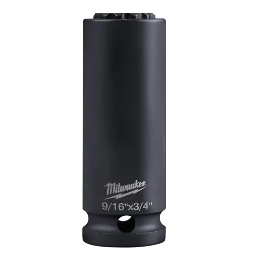 Milwaukee Tool SHOCKWAVE 9/16" x 3/4" Lineman's 12PT 2-in-1 Socket 49-66-5121