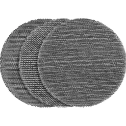Milwaukee Tools 3” Assorted 80, 120, 180 Grit Mesh Sanding Discs with POWERGRID Tear Resistant Mesh – 12 pk + Pad Saver 48-80-6405