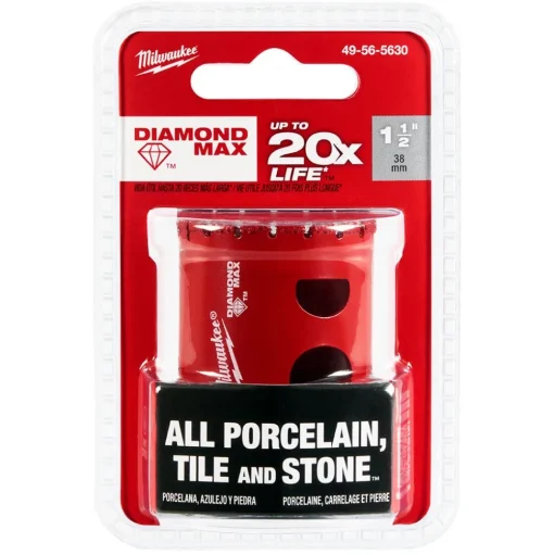 Milwaukee Tools 1-1/2" Diamond Max Hole Saw 49-56-5630