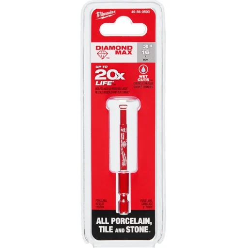 Milwaukee Tools 3/16" Diamond Max Hole Saw Bit 49-56-0503