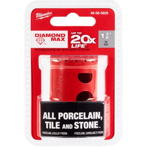 Milwaukee Tools 1-3/8" Diamond Max Hole Saw 49-56-5625