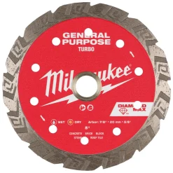 Milwaukee Tools 5" Diamond Max Turbo, General Purpose Diamond Blade 49-93-9105