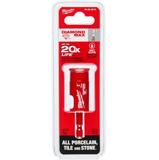Milwaukee Tools 3/4" Diamond Max Hole Saw Bit 49-56-0515