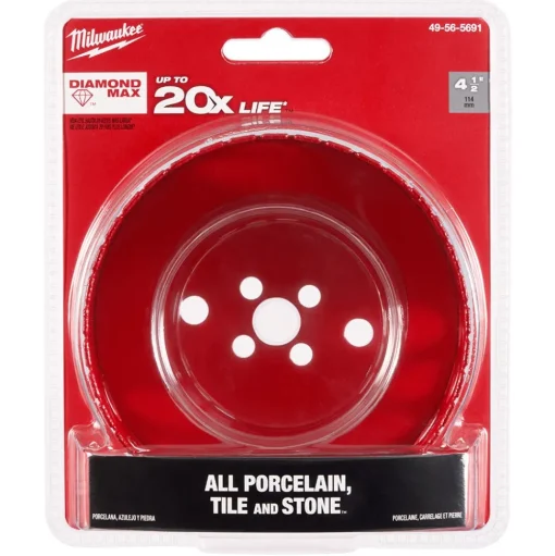 Milwaukee Tools 4-1/2" Diamond Max Hole Saw 49-56-5691