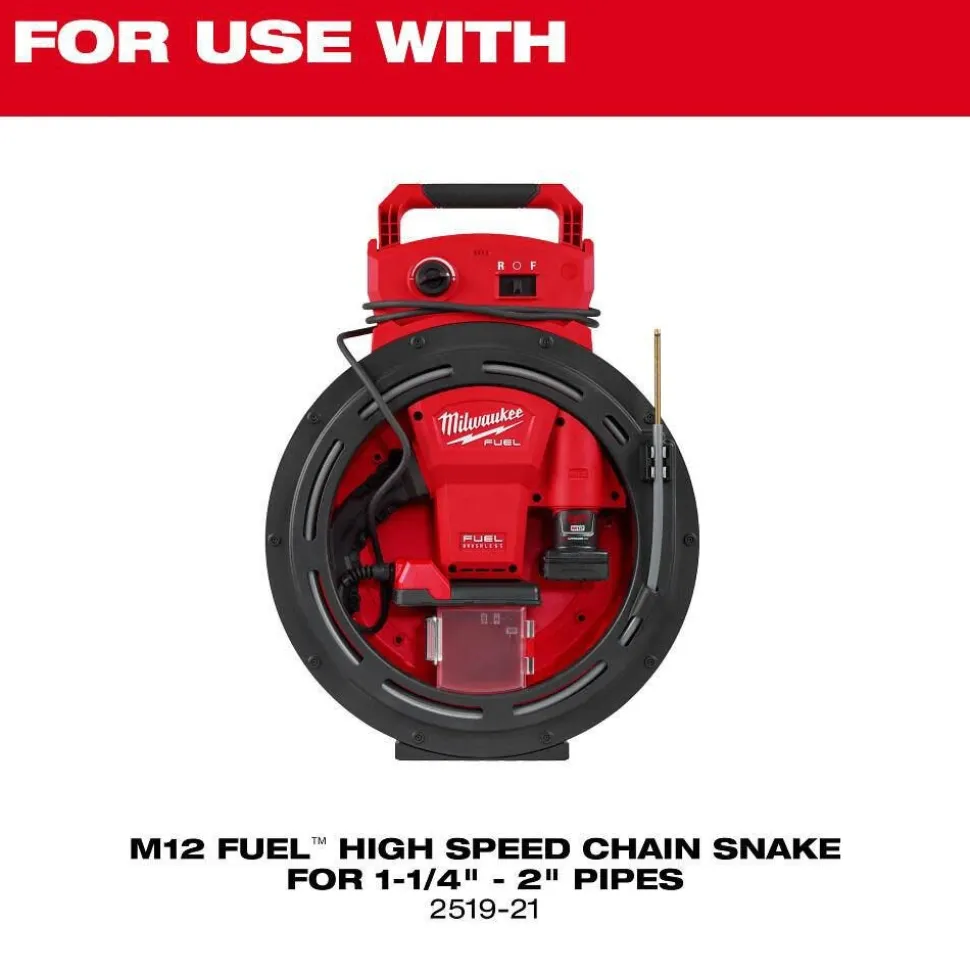 Milwaukee Tools 2" Standard Chain Knocker for 1/4" Chain Snake Cable 48-53-3034