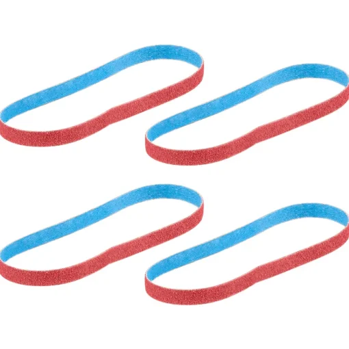 Milwaukee Tools 3/8” x 13” 40/60/80/120 Grit Bandfile Belts – 4 pack variety 48-80-7000
