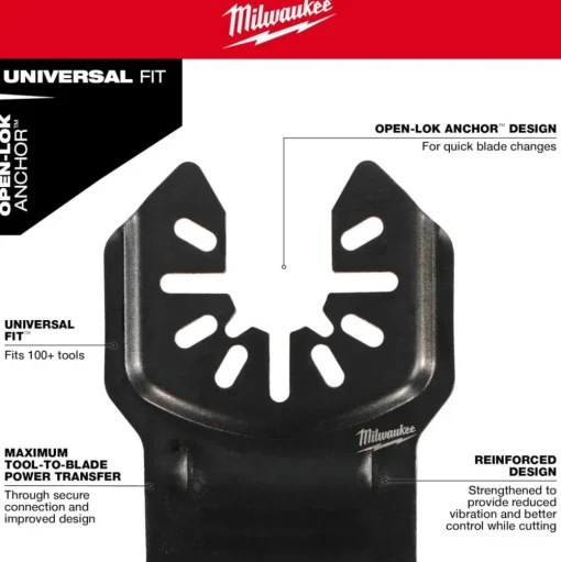 Milwaukee Tools OPEN-LOK DIAMOND MAX Diamond Grit Grout Removal Multi-Tool Plunge Blade 49-25-2251