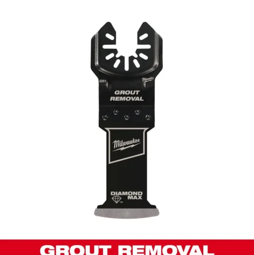 Milwaukee Tools OPEN-LOK DIAMOND MAX Diamond Grit Grout Removal Multi-Tool Plunge Blade 49-25-2251