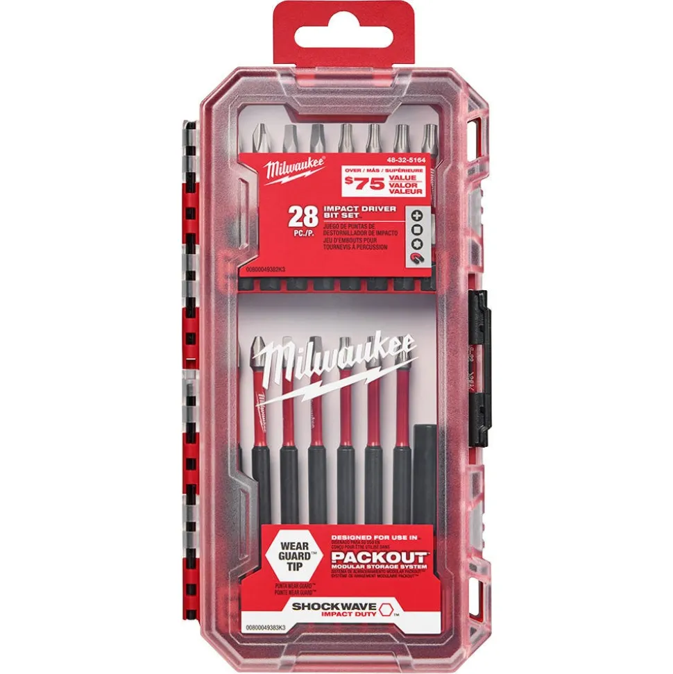 Milwaukee Tools SHOCKWAVE™ Impact Duty Driver Bit Set 28PC 48-32-5164